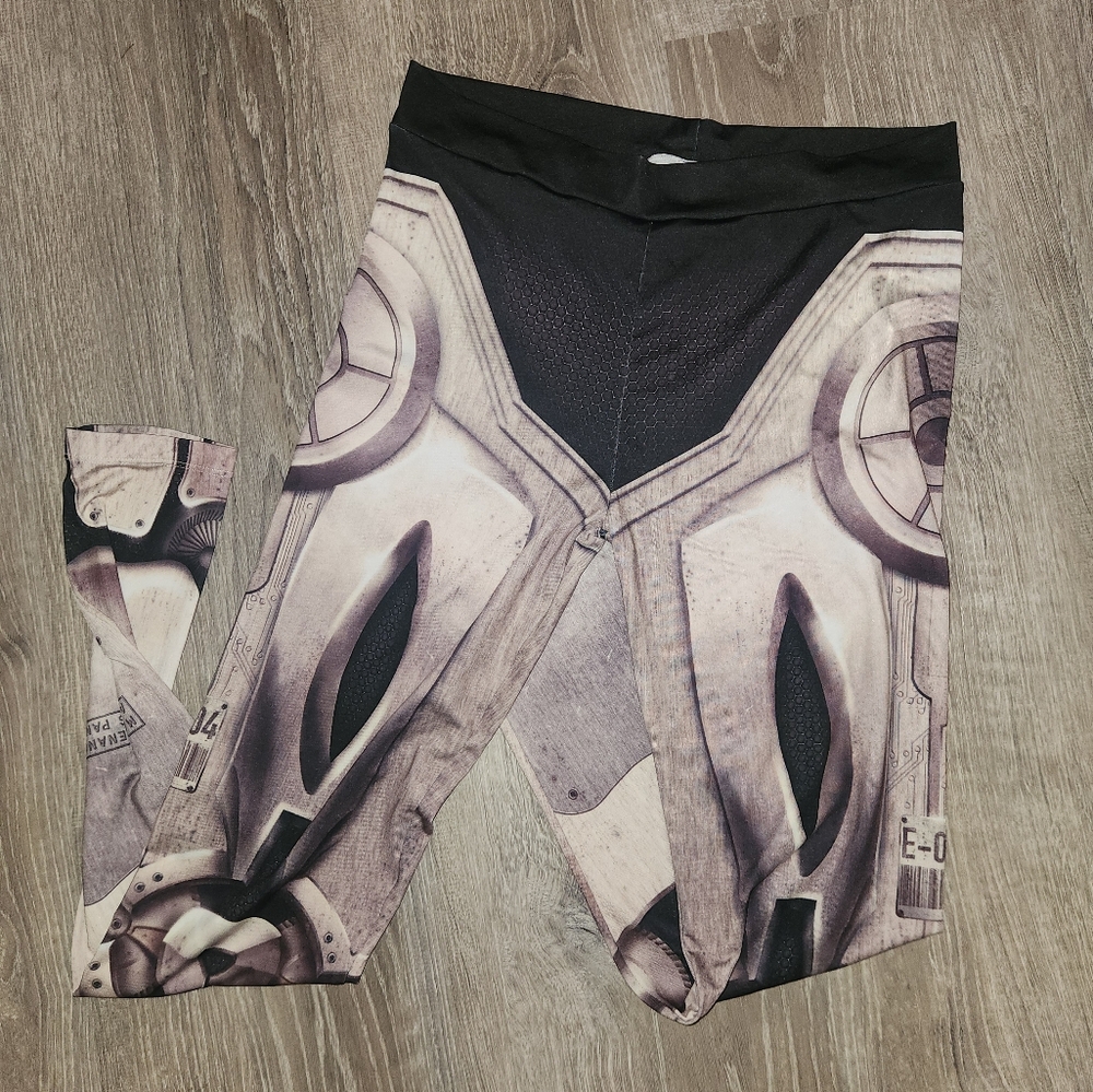 Steampunk Graphic Print Leggings